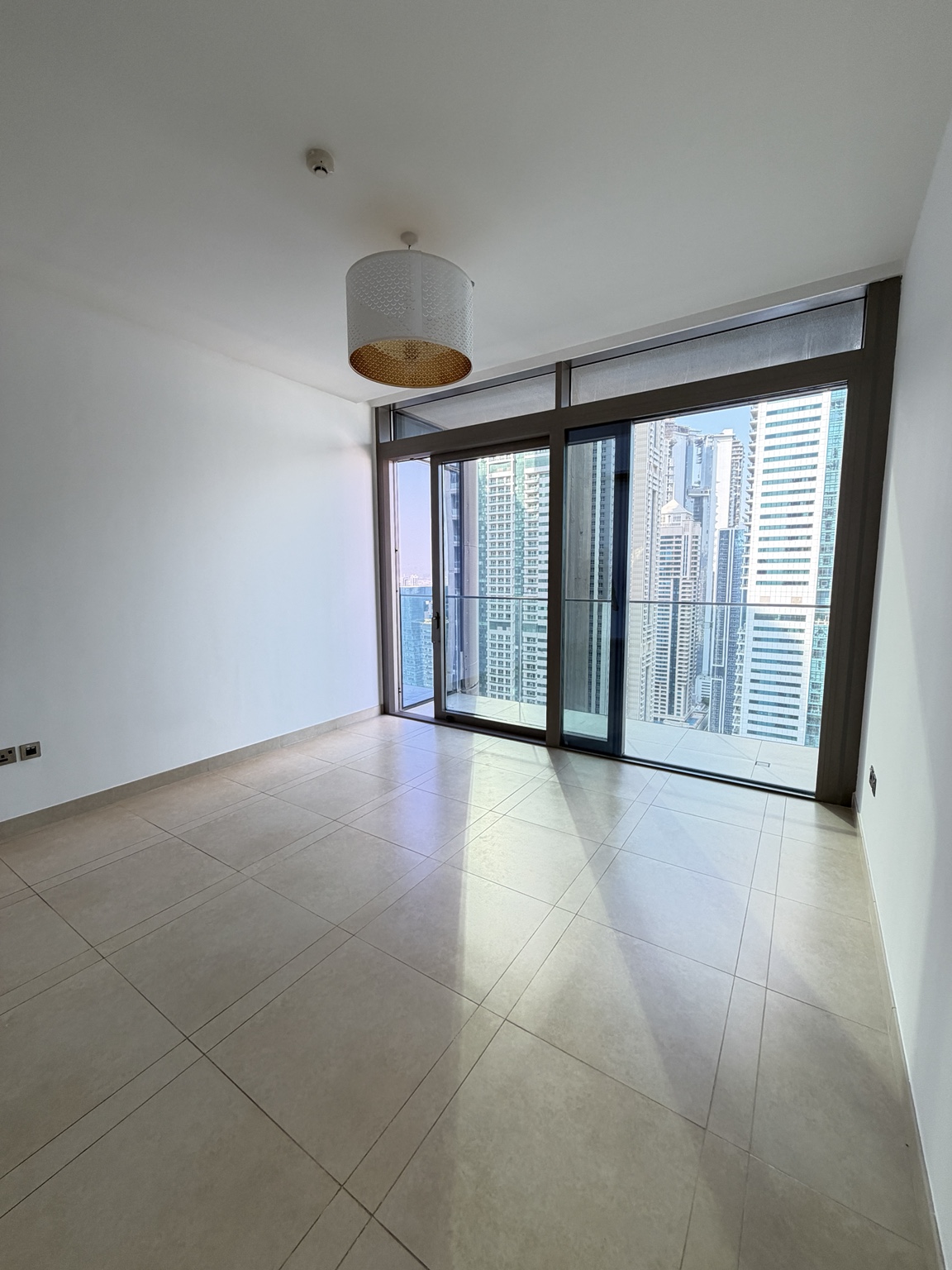High-floor one-bedroom apartment living room in Marina Gate 1 Dubai Marina